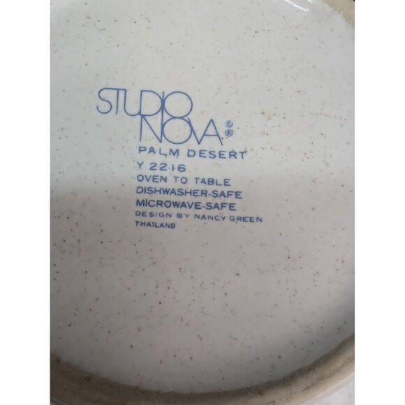 Studio Nova Palm Desert Y 2216 Flat Coffee Cup with Saucer Plus 2 Extra Saucer - Picture 7 of 7